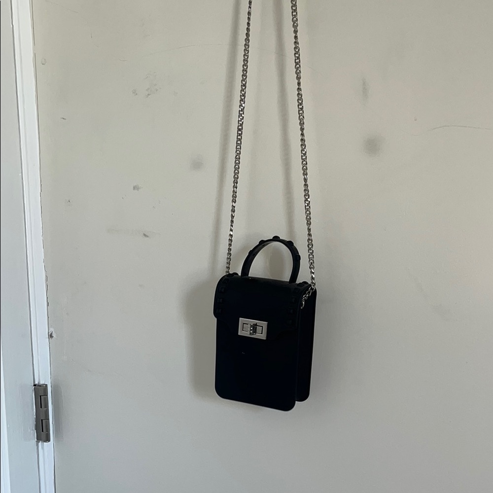 Elegant Black Chain Strap Handbag